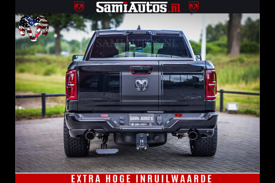 Dodge Ram 1500 Limited Night High Output 540HP 706Nm | Massage + Full Option | De Meest Luxe en Volle Pick-Up in zijn Klasse | Comfortabele Dubbele Cabine met Royale 5 Zitplaatsen | BPM vrij | Nu Leverbaar uit Voorraad | Voorraad Nr 2367 - 5430