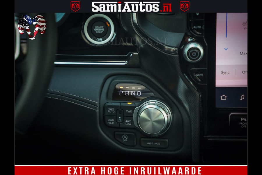 Dodge Ram 1500 Limited Night High Output 540HP 706Nm | Massage + Full Option | De Meest Luxe en Volle Pick-Up in zijn Klasse | Comfortabele Dubbele Cabine met Royale 5 Zitplaatsen | BPM vrij | Nu Leverbaar uit Voorraad | Voorraad Nr 2367 - 5430