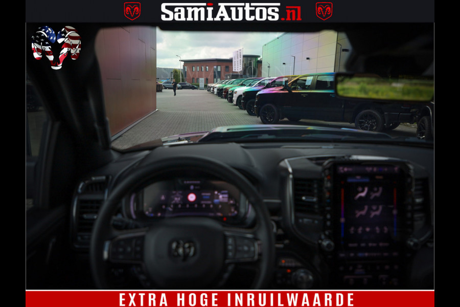 Dodge Ram 1500 Limited Night High Output 540HP 706Nm | Massage + Full Option | De Meest Luxe en Volle Pick-Up in zijn Klasse | Comfortabele Dubbele Cabine met Royale 5 Zitplaatsen | BPM vrij | Nu Leverbaar uit Voorraad | Voorraad Nr 2367 - 5430