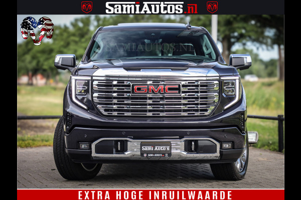 GMC Sierra DENALI | All-In Prijs | 6,2 V8 Full Option | De Meest Luxe Pick-Up in zijn Klasse | Comfortabele Dubbele Cabine met Royale 5 Zitplaatsen | BPM vrij | Nu Leverbaar uit Voorraad | Voorraad Nr 420229