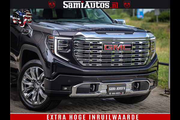 GMC Sierra DENALI | All-In Prijs | 6,2 V8 Full Option | De Meest Luxe Pick-Up in zijn Klasse | Comfortabele Dubbele Cabine met Royale 5 Zitplaatsen | BPM vrij | Nu Leverbaar uit Voorraad | Voorraad Nr 420229