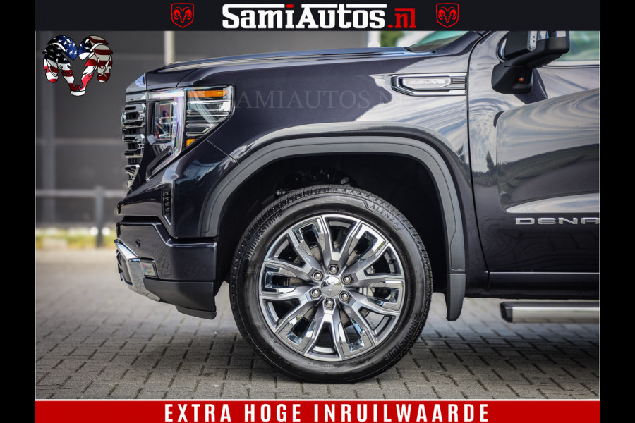 GMC Sierra DENALI | All-In Prijs | 6,2 V8 Full Option | De Meest Luxe Pick-Up in zijn Klasse | Comfortabele Dubbele Cabine met Royale 5 Zitplaatsen | BPM vrij | Nu Leverbaar uit Voorraad | Voorraad Nr 420229