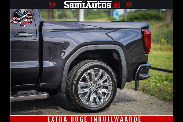 GMC Sierra DENALI | All-In Prijs | 6,2 V8 Full Option | De Meest Luxe Pick-Up in zijn Klasse | Comfortabele Dubbele Cabine met Royale 5 Zitplaatsen | BPM vrij | Nu Leverbaar uit Voorraad | Voorraad Nr 420229