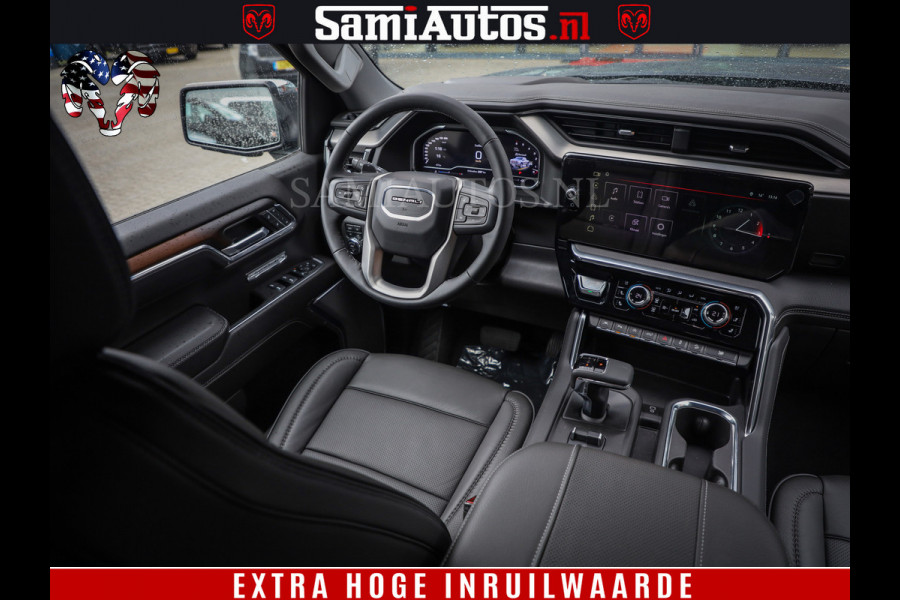 GMC Sierra DENALI | All-In Prijs | 6,2 V8 Full Option | De Meest Luxe Pick-Up in zijn Klasse | Comfortabele Dubbele Cabine met Royale 5 Zitplaatsen | BPM vrij | Nu Leverbaar uit Voorraad | Voorraad Nr 420229