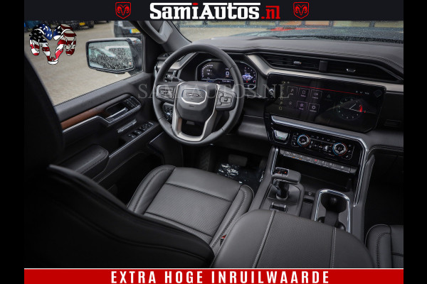 GMC Sierra DENALI | All-In Prijs | 6,2 V8 Full Option | De Meest Luxe Pick-Up in zijn Klasse | Comfortabele Dubbele Cabine met Royale 5 Zitplaatsen | BPM vrij | Nu Leverbaar uit Voorraad | Voorraad Nr 420229