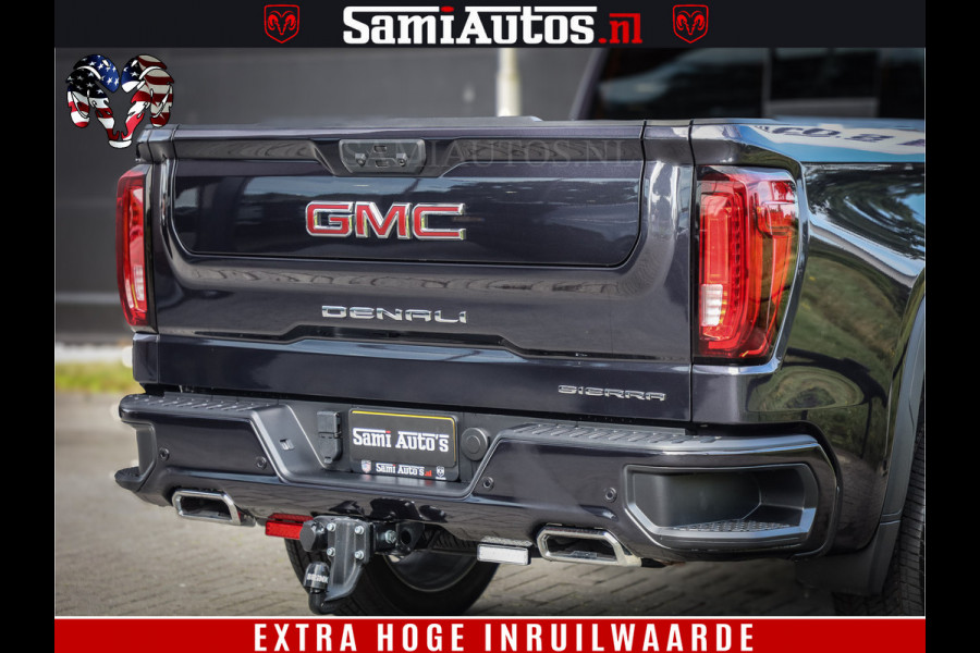 GMC Sierra DENALI | All-In Prijs | 6,2 V8 Full Option | De Meest Luxe Pick-Up in zijn Klasse | Comfortabele Dubbele Cabine met Royale 5 Zitplaatsen | BPM vrij | Nu Leverbaar uit Voorraad | Voorraad Nr 420229