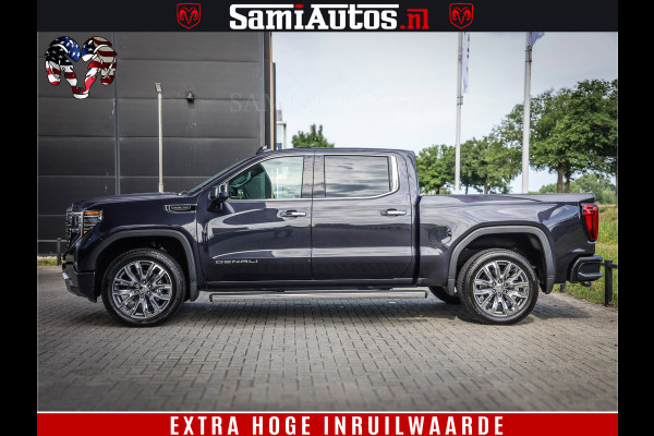 GMC Sierra DENALI | All-In Prijs | 6,2 V8 Full Option | De Meest Luxe Pick-Up in zijn Klasse | Comfortabele Dubbele Cabine met Royale 5 Zitplaatsen | BPM vrij | Nu Leverbaar uit Voorraad | Voorraad Nr 420229