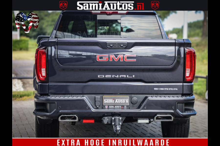 GMC Sierra DENALI | All-In Prijs | 6,2 V8 Full Option | De Meest Luxe Pick-Up in zijn Klasse | Comfortabele Dubbele Cabine met Royale 5 Zitplaatsen | BPM vrij | Nu Leverbaar uit Voorraad | Voorraad Nr 420229
