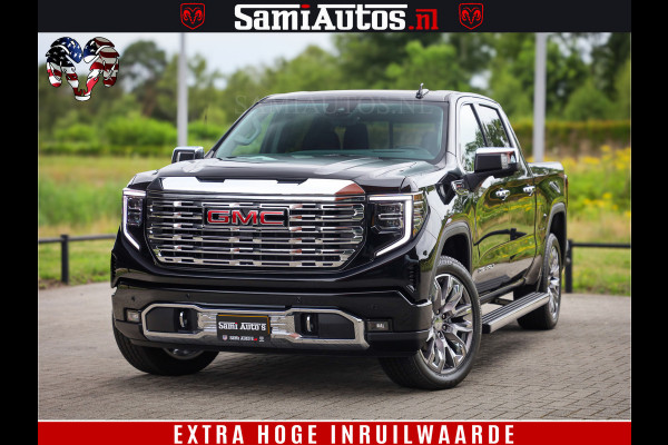 GMC Sierra DENALI | All-In Prijs | 6,2 V8 Full Option | De Meest Luxe Pick-Up in zijn Klasse | Comfortabele Dubbele Cabine met Royale 5 Zitplaatsen | BPM vrij | Nu Leverbaar uit Voorraad | Voorraad Nr 4420