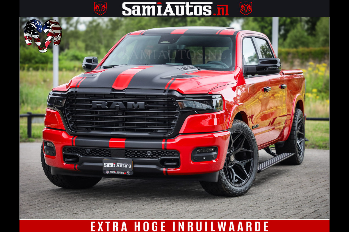 Dodge Ram 1500 Night Premium | RED DEVIL | Full Option | De Meest Luxe Pick-Up in zijn Klasse | Comfortabele Dubbele Cabine met Royale 5 Zitplaatsen | BPM vrij | Nu Leverbaar uit Voorraad | Voorraad Nr 2226 - 4993 Dodge Ram 1500 Night Premium | RED DEVIL | Full Option | De Meest Luxe Pick-Up in zijn Klasse | Comfortabele Dubbele Cabine met Royale 5 Zitplaatsen | BPM vrij | Nu Leverbaar uit Voorraad | Voorraad Nr 2226 - 4993