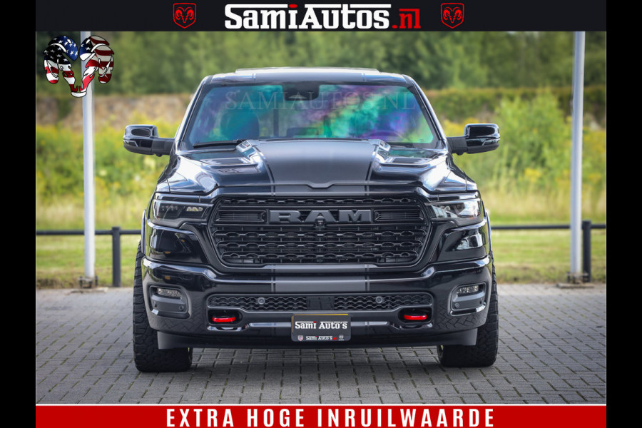 Dodge Ram 1500 Limited Night High Output 540HP 706Nm | Massage + Full Option | De Meest Luxe en Volle Pick-Up in zijn Klasse | Comfortabele Dubbele Cabine met Royale 5 Zitplaatsen | BPM vrij | Nu Leverbaar uit Voorraad | Voorraad Nr 2328 - 5157