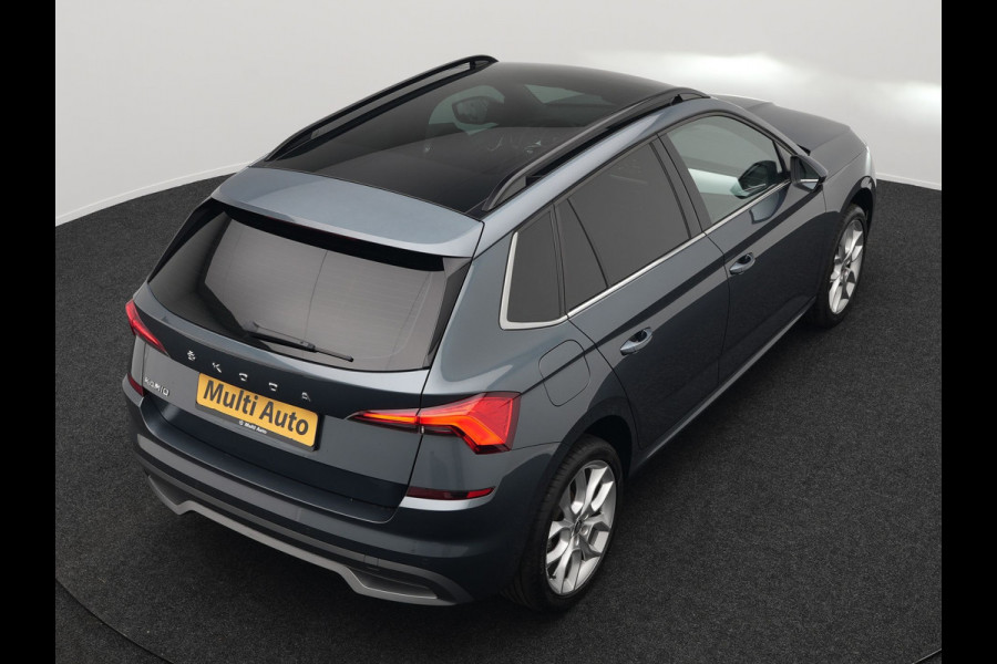 Škoda Kamiq 1.0 TSI Sport Business 110pk DSG | Panodak | RS Sportstoelen Verwarmd | Trekhaak Afn. | Chrystal LED |  Camera | Apple Carplay | 18"L.M | Keyless | Virtual | LED |
