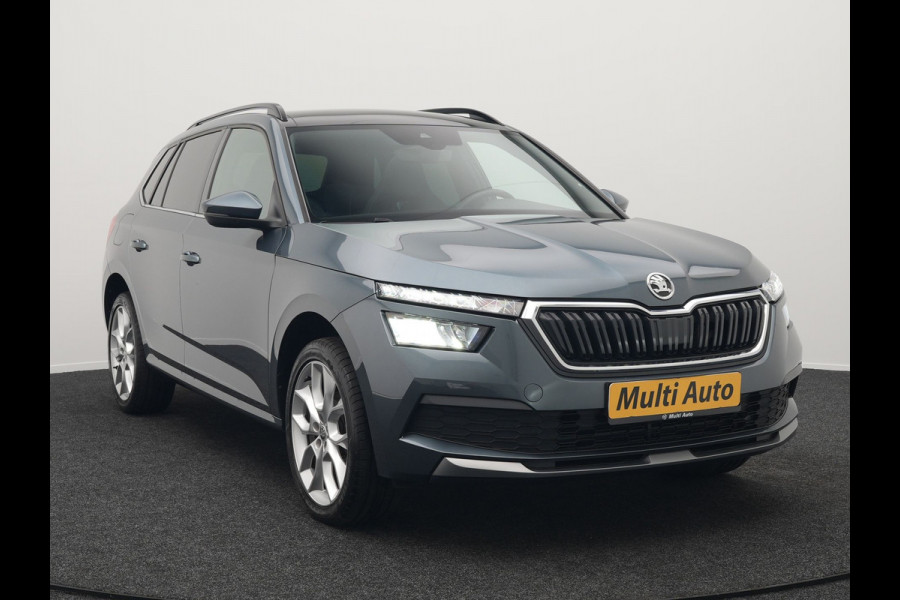 Škoda Kamiq 1.0 TSI Sport Business 110pk DSG | Panodak | RS Sportstoelen Verwarmd | Trekhaak Afn. | Chrystal LED |  Camera | Apple Carplay | 18"L.M | Keyless | Virtual | LED |