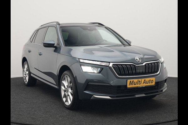 Škoda Kamiq 1.0 TSI Sport Business 110pk DSG | Panodak | RS Sportstoelen Verwarmd | Trekhaak Afn. | Chrystal LED |  Camera | Apple Carplay | 18"L.M | Keyless | Virtual | LED |