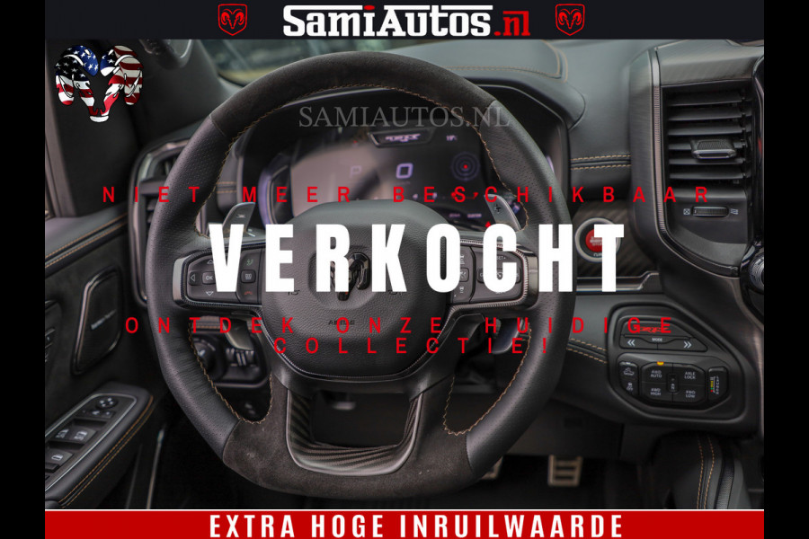 Dodge Ram 1500 TRX | 6.2 V8 712PK | Final Edition | All-In Prijs | Beschikt over alle opties | Comfortabele Dubbele Cabine met Royale 5 Zitplaatsen | BPM vrij | Nu Leverbaar uit Voorraad | Voorraad Nr 2121 - 4420