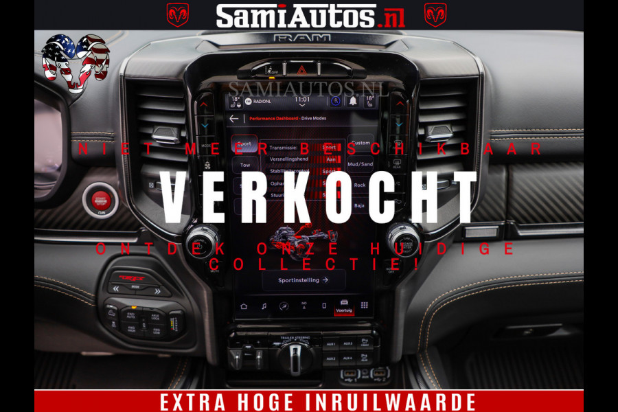Dodge Ram 1500 TRX | 6.2 V8 712PK | Final Edition | All-In Prijs | Beschikt over alle opties | Comfortabele Dubbele Cabine met Royale 5 Zitplaatsen | BPM vrij | Nu Leverbaar uit Voorraad | Voorraad Nr 2121 - 4420