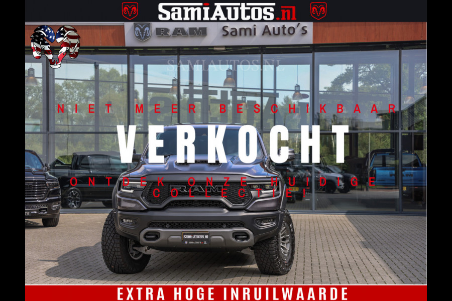 Dodge Ram 1500 TRX | 6.2 V8 712PK | Final Edition | All-In Prijs | Beschikt over alle opties | Comfortabele Dubbele Cabine met Royale 5 Zitplaatsen | BPM vrij | Nu Leverbaar uit Voorraad | Voorraad Nr 2121 - 4420