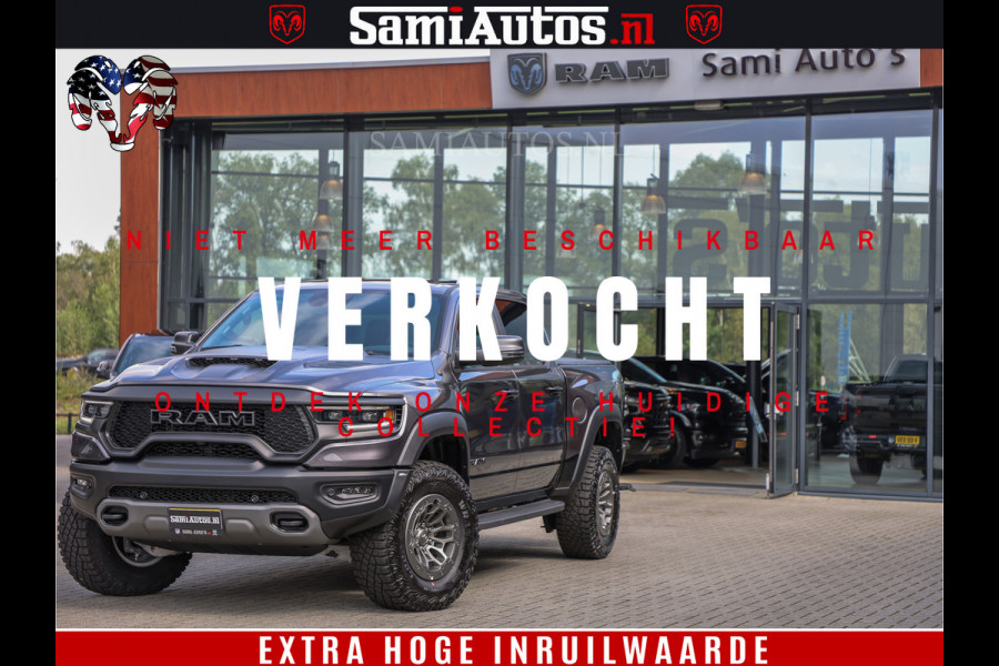 Dodge Ram 1500 TRX | 6.2 V8 712PK | Final Edition | All-In Prijs | Beschikt over alle opties | Comfortabele Dubbele Cabine met Royale 5 Zitplaatsen | BPM vrij | Nu Leverbaar uit Voorraad | Voorraad Nr 2121 - 4420