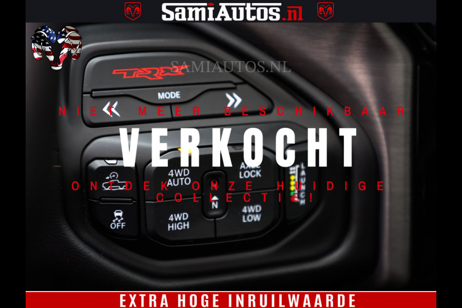 Dodge Ram 1500 TRX | 6.2 V8 712PK | Final Edition | All-In Prijs | Beschikt over alle opties | Comfortabele Dubbele Cabine met Royale 5 Zitplaatsen | BPM vrij | Nu Leverbaar uit Voorraad | Voorraad Nr 2121 - 4420