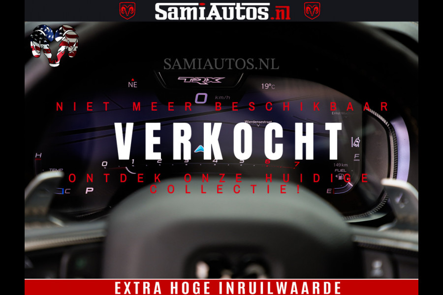 Dodge Ram 1500 TRX | 6.2 V8 712PK | Final Edition | All-In Prijs | Beschikt over alle opties | Comfortabele Dubbele Cabine met Royale 5 Zitplaatsen | BPM vrij | Nu Leverbaar uit Voorraad | Voorraad Nr 2121 - 4420