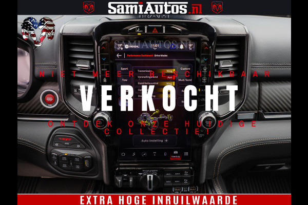 Dodge Ram 1500 TRX | 6.2 V8 712PK | Final Edition | All-In Prijs | Beschikt over alle opties | Comfortabele Dubbele Cabine met Royale 5 Zitplaatsen | BPM vrij | Nu Leverbaar uit Voorraad | Voorraad Nr 2121 - 4420