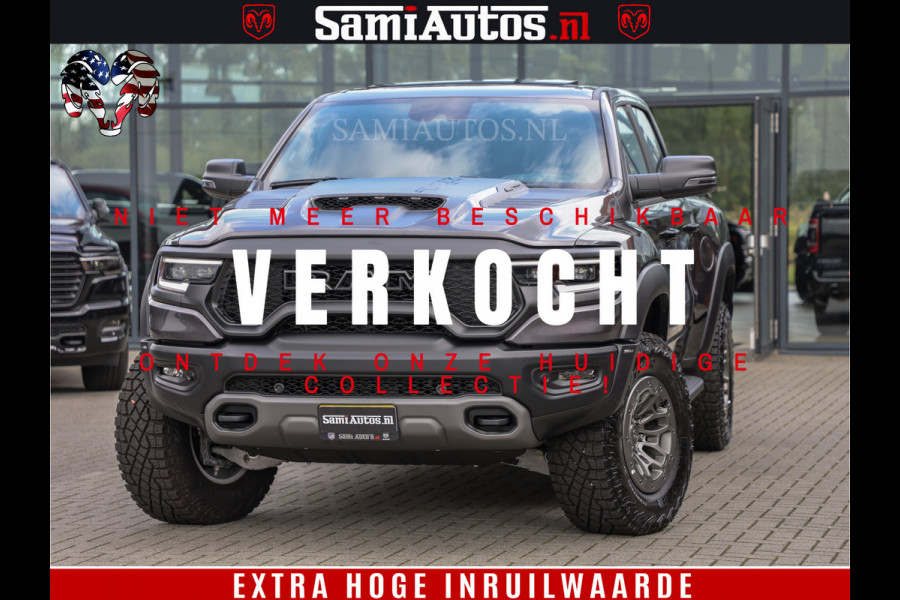 Dodge Ram 1500 TRX | 6.2 V8 712PK | Final Edition | All-In Prijs | Beschikt over alle opties | Comfortabele Dubbele Cabine met Royale 5 Zitplaatsen | BPM vrij | Nu Leverbaar uit Voorraad | Voorraad Nr 2121 - 4420