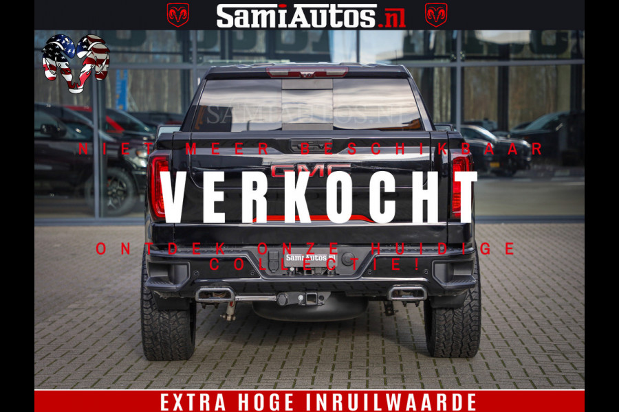 GMC Sierra AT4 6.2 V8 | Prijs Compleet met Garantie en Lpg en Rijklaarmaak kosten | Dubbele Cabine met Royale 5 Zitplaatsen | BPM vrij | Nu Leverbaar uit Voorraad | Voorraad Nr 2240 -  8364 |