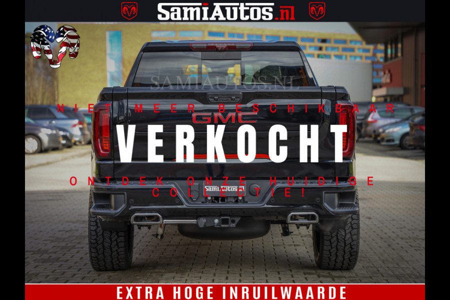 GMC Sierra AT4 6.2 V8 | Prijs Compleet met Garantie en Lpg en Rijklaarmaak kosten | Dubbele Cabine met Royale 5 Zitplaatsen | BPM vrij | Nu Leverbaar uit Voorraad | Voorraad Nr 2240 -  8364 |