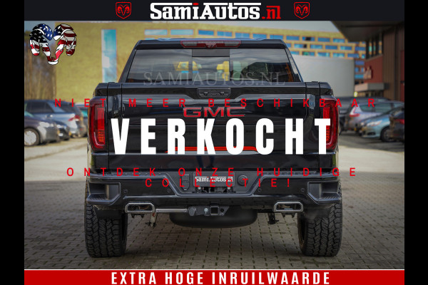 GMC Sierra AT4 6.2 V8 | Prijs Compleet met Garantie en Lpg en Rijklaarmaak kosten | Dubbele Cabine met Royale 5 Zitplaatsen | BPM vrij | Nu Leverbaar uit Voorraad | Voorraad Nr 2240 -  8364 |