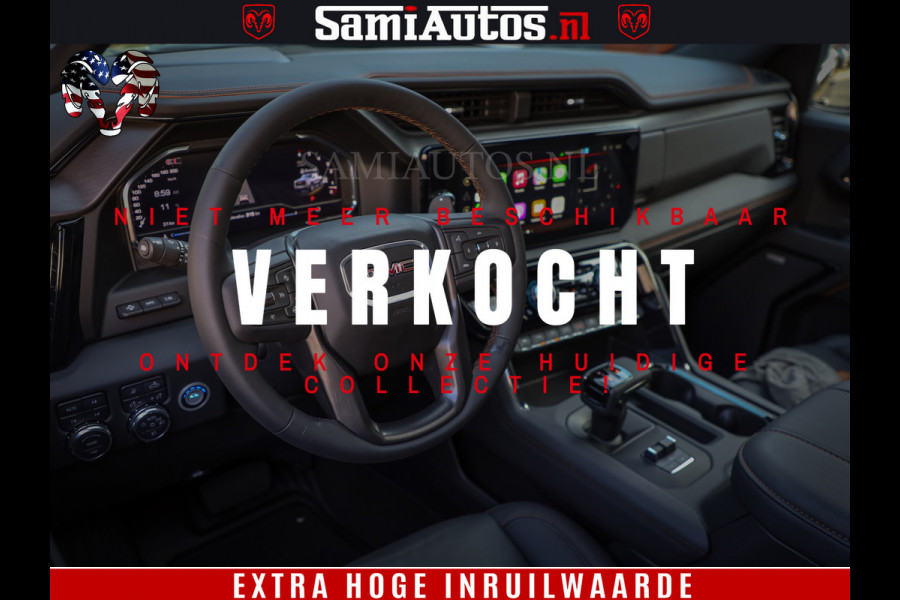GMC Sierra AT4 6.2 V8 | Prijs Compleet met Garantie en Lpg en Rijklaarmaak kosten | Dubbele Cabine met Royale 5 Zitplaatsen | BPM vrij | Nu Leverbaar uit Voorraad | Voorraad Nr 2240 -  8364 |