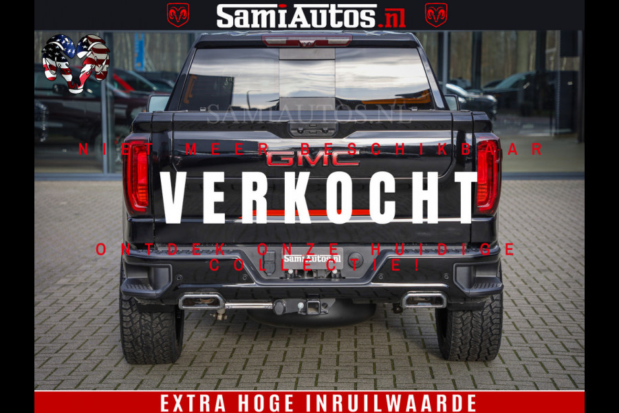 GMC Sierra AT4 6.2 V8 | Prijs Compleet met Garantie en Lpg en Rijklaarmaak kosten | Dubbele Cabine met Royale 5 Zitplaatsen | BPM vrij | Nu Leverbaar uit Voorraad | Voorraad Nr 2240 -  8364 |