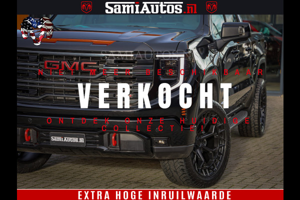 GMC Sierra AT4 6.2 V8 | Prijs Compleet met Garantie en Lpg en Rijklaarmaak kosten | Dubbele Cabine met Royale 5 Zitplaatsen | BPM vrij | Nu Leverbaar uit Voorraad | Voorraad Nr 2240 -  8364 |
