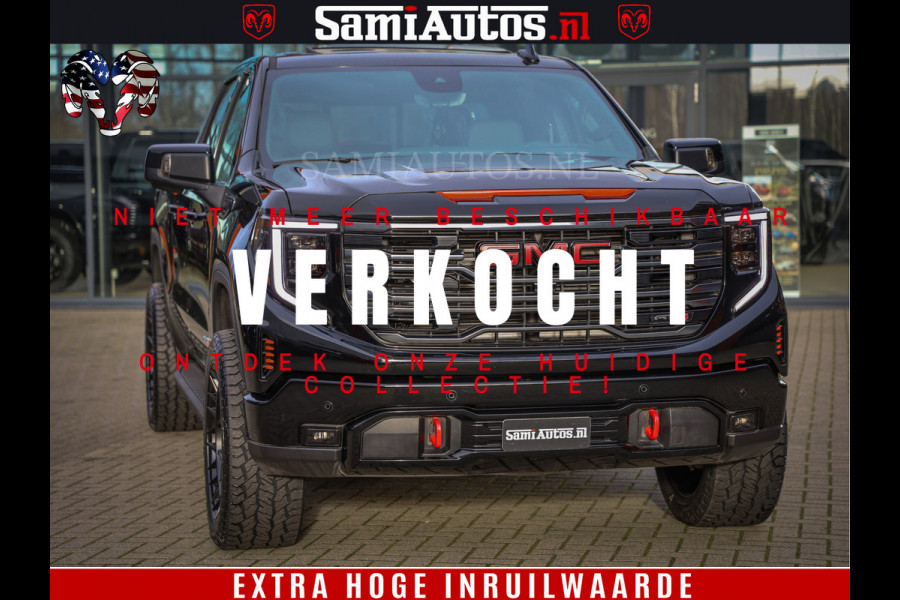 GMC Sierra AT4 6.2 V8 | Prijs Compleet met Garantie en Lpg en Rijklaarmaak kosten | Dubbele Cabine met Royale 5 Zitplaatsen | BPM vrij | Nu Leverbaar uit Voorraad | Voorraad Nr 2240 -  8364 |