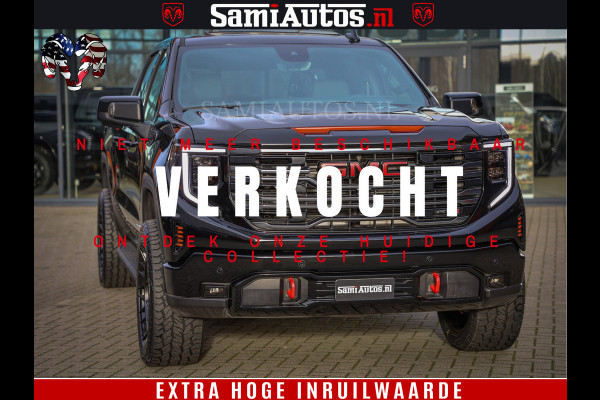 GMC Sierra AT4 6.2 V8 | Prijs Compleet met Garantie en Lpg en Rijklaarmaak kosten | Dubbele Cabine met Royale 5 Zitplaatsen | BPM vrij | Nu Leverbaar uit Voorraad | Voorraad Nr 2240 -  8364 |