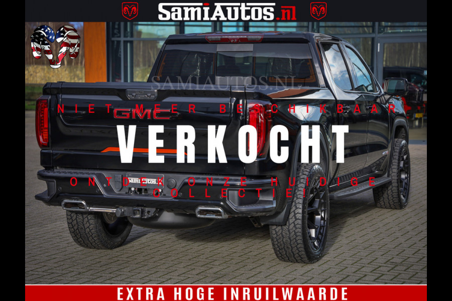 GMC Sierra AT4 6.2 V8 | Prijs Compleet met Garantie en Lpg en Rijklaarmaak kosten | Dubbele Cabine met Royale 5 Zitplaatsen | BPM vrij | Nu Leverbaar uit Voorraad | Voorraad Nr 2240 -  8364 |
