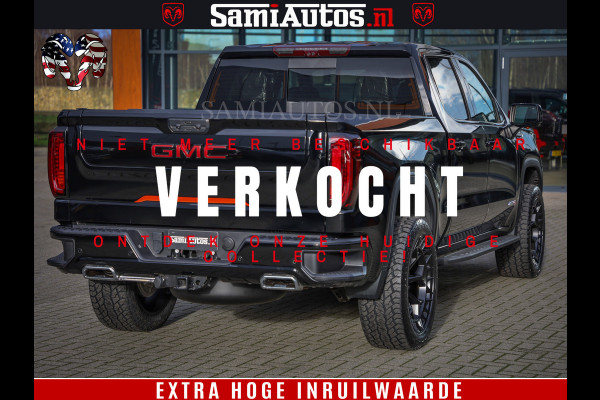 GMC Sierra AT4 6.2 V8 | Prijs Compleet met Garantie en Lpg en Rijklaarmaak kosten | Dubbele Cabine met Royale 5 Zitplaatsen | BPM vrij | Nu Leverbaar uit Voorraad | Voorraad Nr 2240 -  8364 |