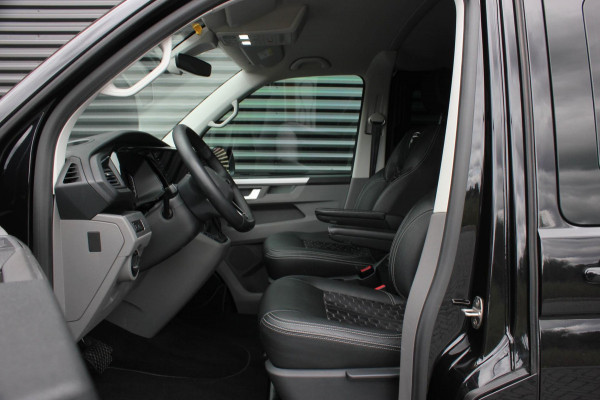 Volkswagen Transporter 2.0 TDI L2H1 199PK BULLI DC 4MOTION DUBBEL CABINE / KUIPSTOELEN / FULL OPTINS / LEDERENBEKLEDING/FULL BLACK
