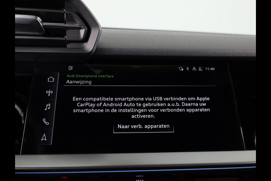 Audi A3 Sportback 35 TFSI edition one 150 pk | Navigatie | Parkeersensoren achter | Adaptieve cruise control | LED koplampen | Stoelverwarming | S-Line |