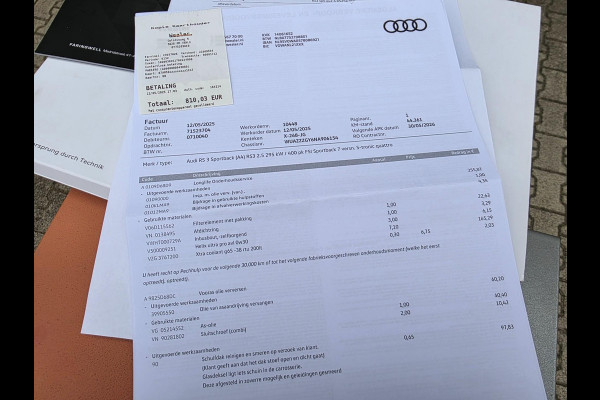 Audi A3 Sportback 2.5 TFSI RS3 / Pano / B&O / Matrix LED / Dealer onderhouden / Full options / HUD / RS Zetels / GPS Track & Trace
