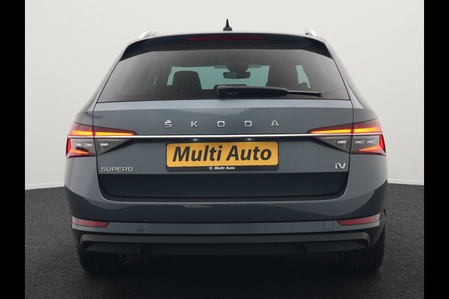 Škoda Superb Combi 1.4 TSI iV Business Edition Plus Plug In Hybrid 218pk Dealer O.H PHEV | Adaptive Cruise | 360 Camera | Lederen Sportstoelen Memory & Ventilatie | Keyless | Apple Carplay | Stuurverwarming | Navigatie | Virtual | DAB