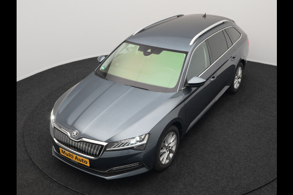Škoda Superb Combi 1.4 TSI iV Business Edition Plus Plug In Hybrid 218pk Dealer O.H PHEV | Adaptive Cruise | 360 Camera | Lederen Sportstoelen Memory & Ventilatie | Keyless | Apple Carplay | Stuurverwarming | Navigatie | Virtual | DAB
