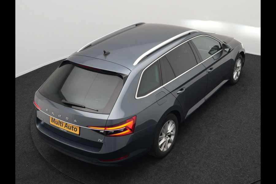 Škoda Superb Combi 1.4 TSI iV Business Edition Plus Plug In Hybrid 218pk Dealer O.H PHEV | Adaptive Cruise | 360 Camera | Lederen Sportstoelen Memory & Ventilatie | Keyless | Apple Carplay | Stuurverwarming | Navigatie | Virtual | DAB
