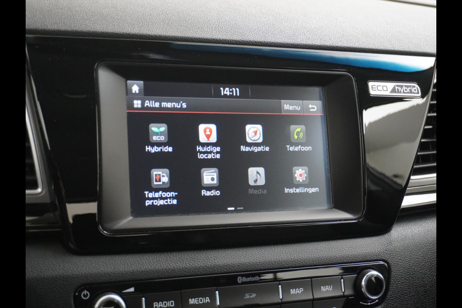 Kia Niro 1.6GDi 142PK Hybrid Dynamic Line Apple Carplay/Android Auto Navi Camera Ecc Trekhaak Led Licht/Regensensor Spoor assistent Bluetooth Keyless