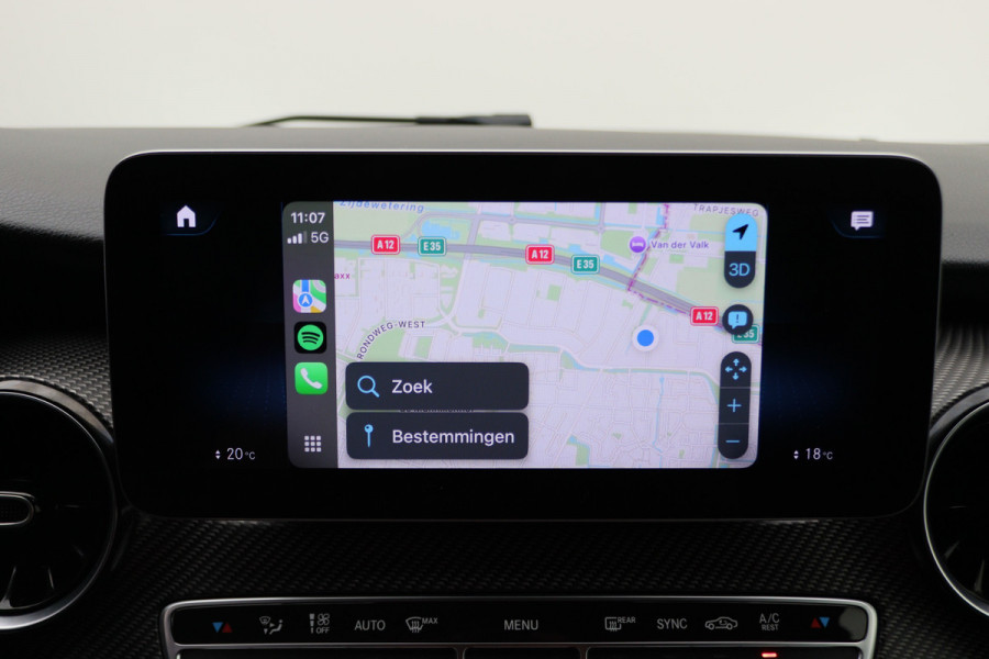 Mercedes-Benz V-Klasse 300d Extra Lang DC Avantgarde Edition 2x Schuifdeur, Leer, Elektrische Stoelen, Apple Carplay, LED, Trekhaak, 19''