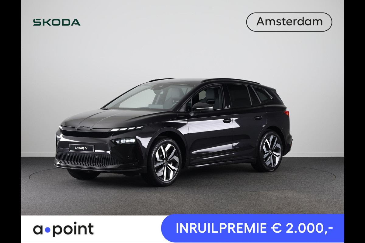 Škoda Enyaq 85 Sportline 286 pk | Blind Spot | Adaptive Cruise | Camera | Stoelverwarming | Sportstoelen | Škoda Enyaq 85 Sportline 286 pk | Blind Spot | Adaptive Cruise | Camera | Stoelverwarming | Sportstoelen |