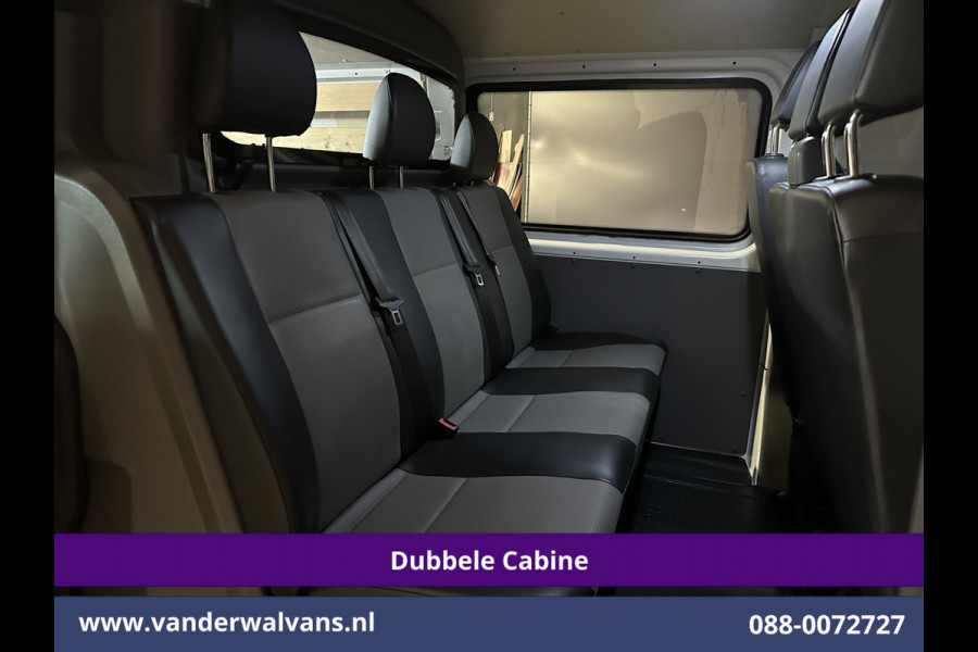 Volkswagen Transporter 2.0 TDI 150pk L2H1 Dubbele cabine Euro6 Airco | 6-Zits | 2500kg Trekhaak | Navigatie Apple Carplay, Android Auto, Sidebars, Leder