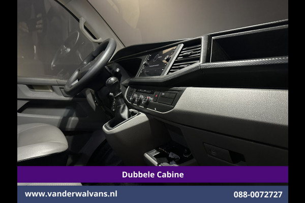 Volkswagen Transporter 2.0 TDI 150pk L2H1 Dubbele cabine Euro6 Airco | 6-Zits | 2500kg Trekhaak | Navigatie Apple Carplay, Android Auto, Sidebars, Leder