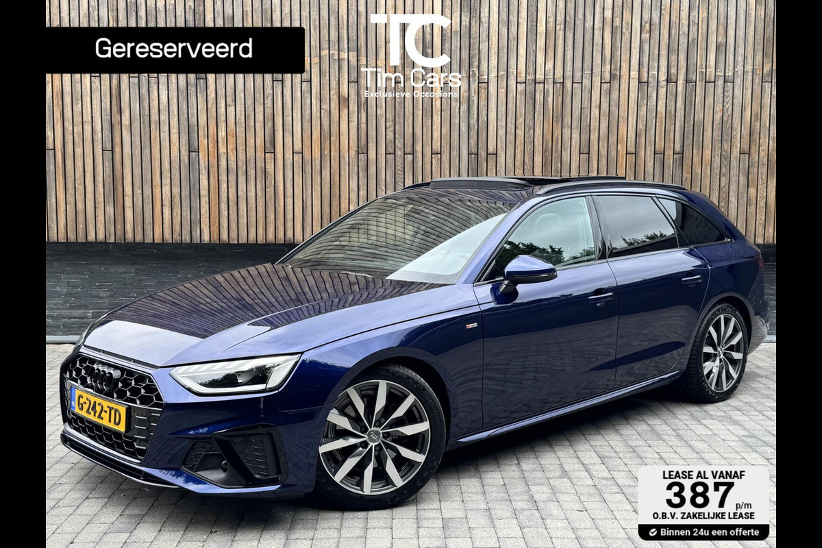Audi A4 Avant 35 TFSI S-line Automaat | Panoramadak | Adaptieve cruise control | Grootlicht assistentie| Afgevlakt stuurwiel | Climate c Audi A4 Avant 35 TFSI S-line Automaat | Panoramadak | Adaptieve cruise control | Grootlicht assistentie| Afgevlakt stuurwiel | Climate c