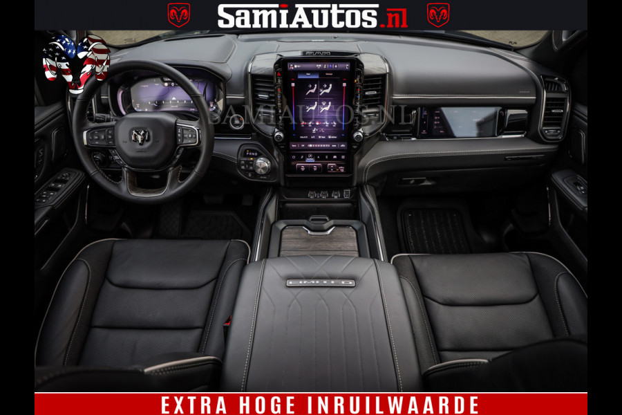 Dodge Ram 1500 Limited SPORT H.O 540HP 706Nm | Massage + Full Option | De Meest Luxe en Volle Pick-Up in zijn Klasse | Comfortabele Dubbele Cabine met Royale 5 Zitplaatsen | BPM vrij | Nu Leverbaar uit Voorraad | Voorraad Nr 2355 - 5149