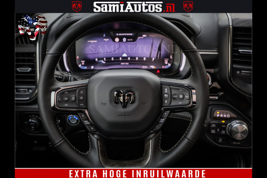 Dodge Ram 1500 Limited SPORT H.O 540HP 706Nm | Massage + Full Option | De Meest Luxe en Volle Pick-Up in zijn Klasse | Comfortabele Dubbele Cabine met Royale 5 Zitplaatsen | BPM vrij | Nu Leverbaar uit Voorraad | Voorraad Nr 2355 - 5149